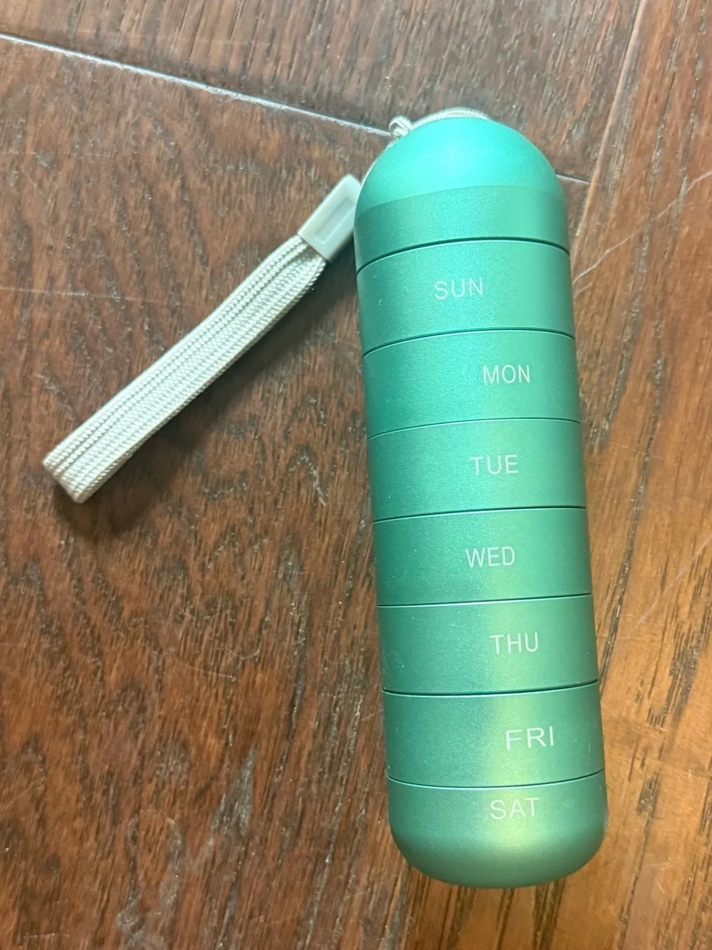 Metal Moisture-Proof Stackable Weekly Pill Organizer - Green
